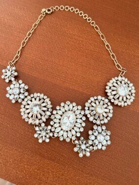 J.Crew Crystal Sunburst Necklace
